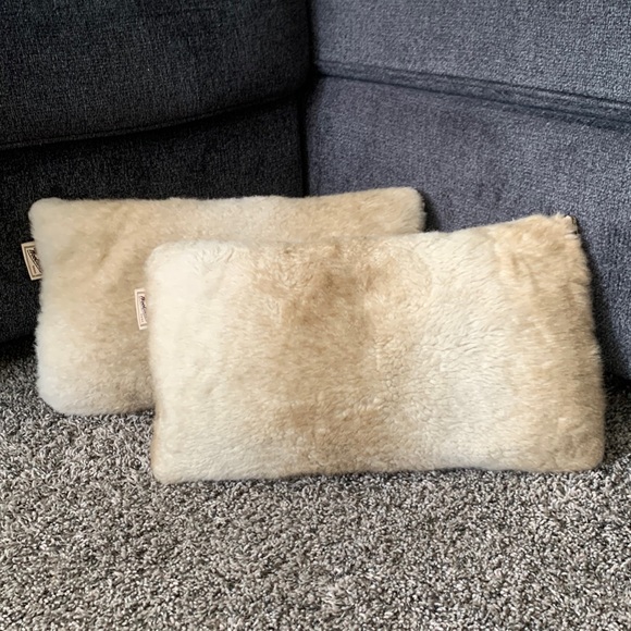 Woolrich Accents Vintage Woolrich Faux Fur Throw Pillows Set Of 2